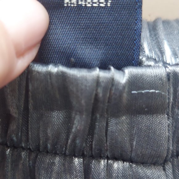 Metallic Gray Dressy Wide Leg High Waist Lounge Pants Sz 12 - Picture 10 of 11